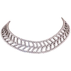 Tiffany & Co. Chevron Diamond Necklace