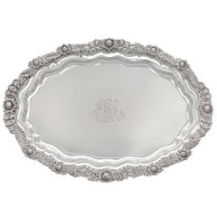 Tiffany & Co. Chrysanthemum Silver Serving Tray