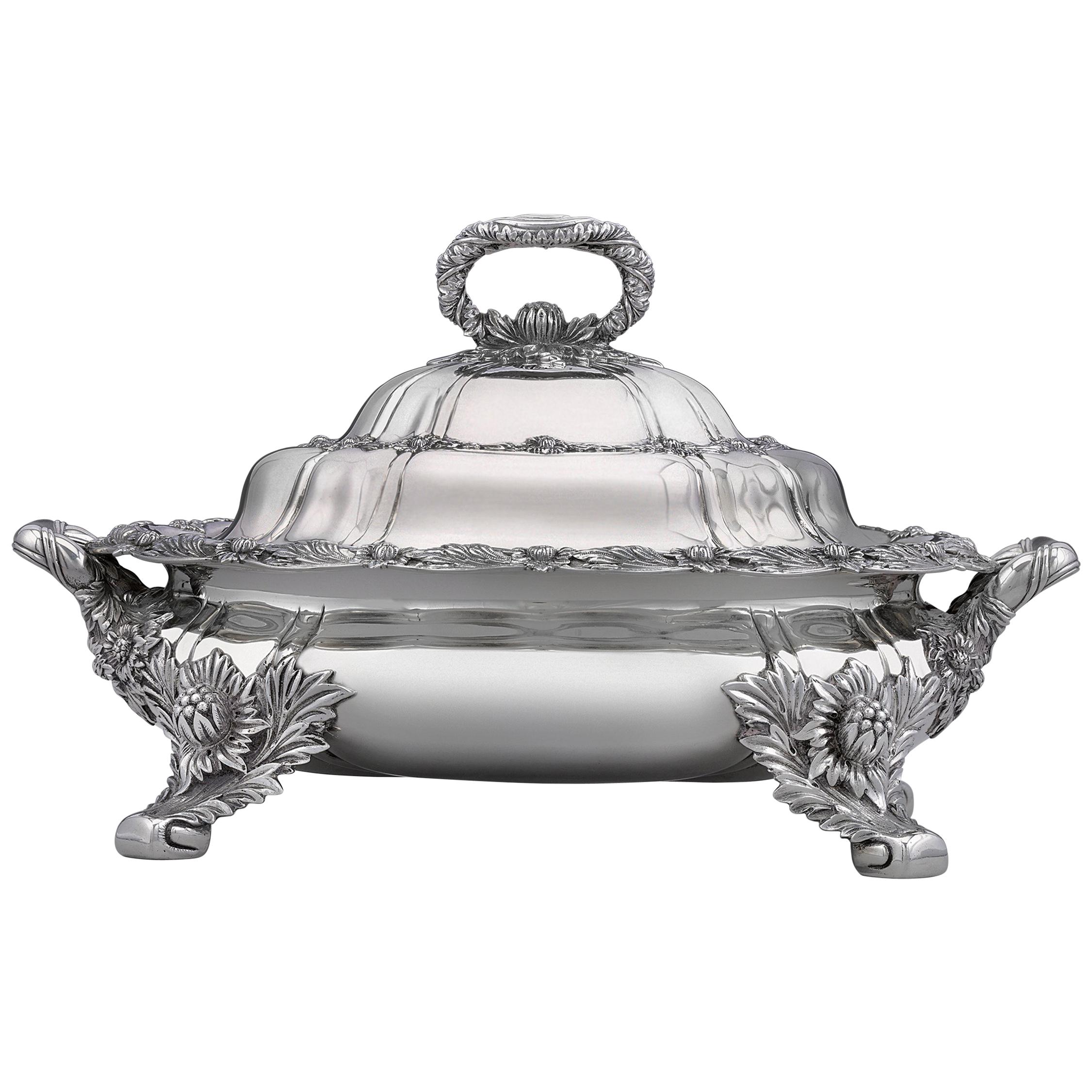 Tiffany & Co. Chrysanthemum Silver Vegetable Tureen