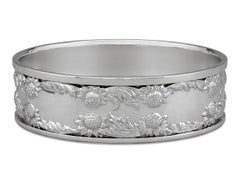 Tiffany & Co. Chrysanthemum Silver Wine Coasters