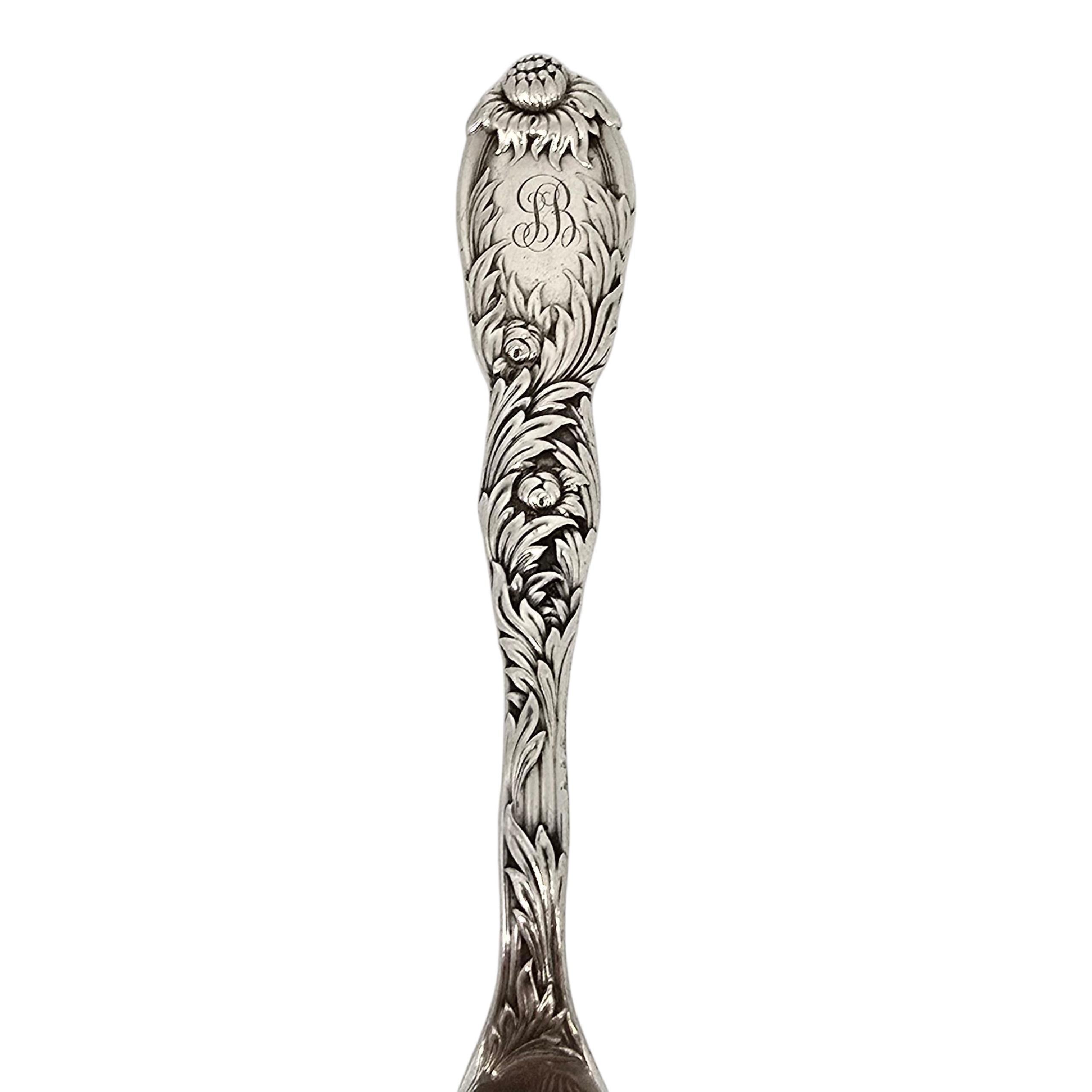 Tiffany & Co Chrysantheme Sterling Silber Shell Schale Löffel 6 7/8