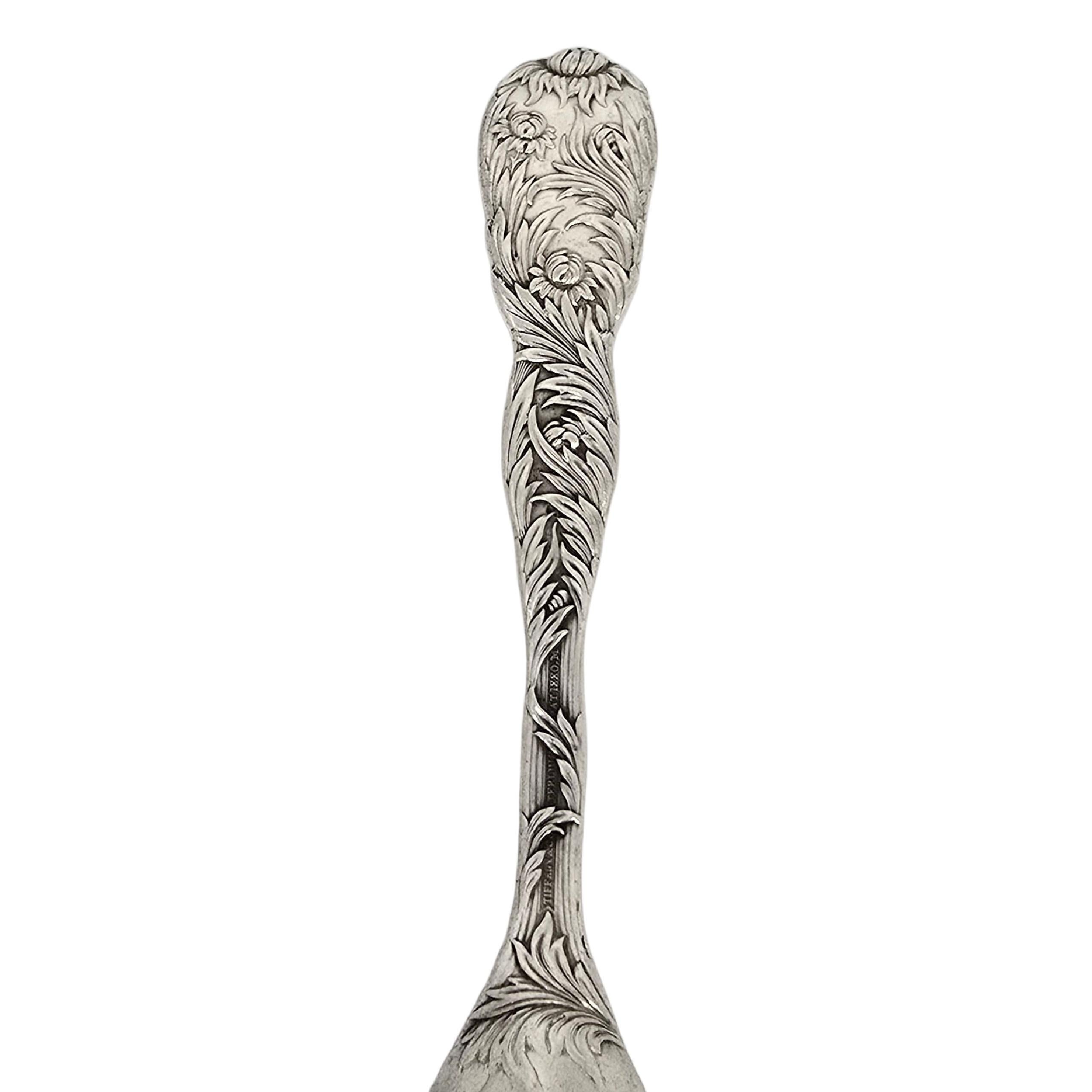 Tiffany & Co Chrysantheme Sterling Silber Shell Schale Löffel 6 7/8