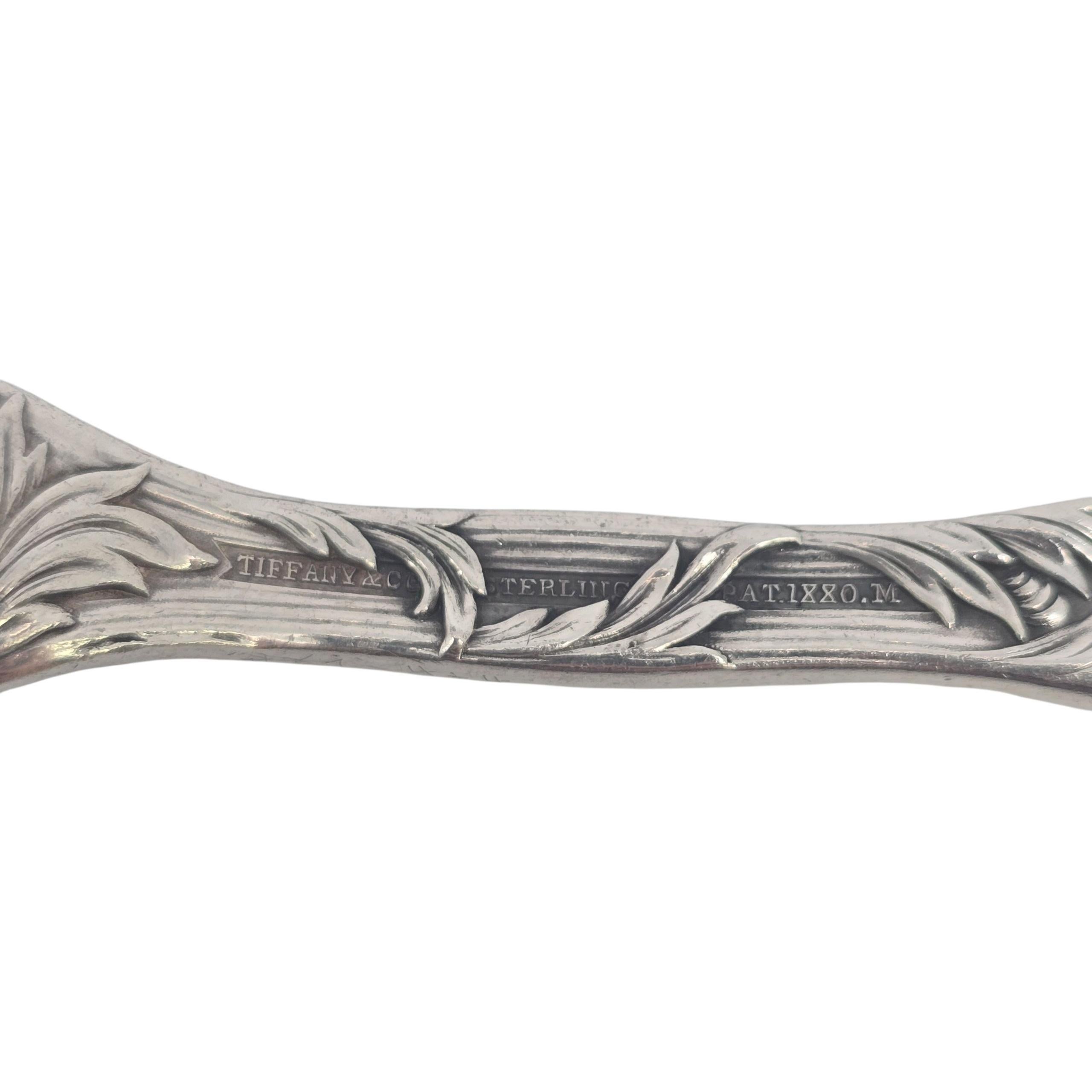 Tiffany & Co Chrysantheme Sterling Silber Shell Schale Löffel 6 7/8