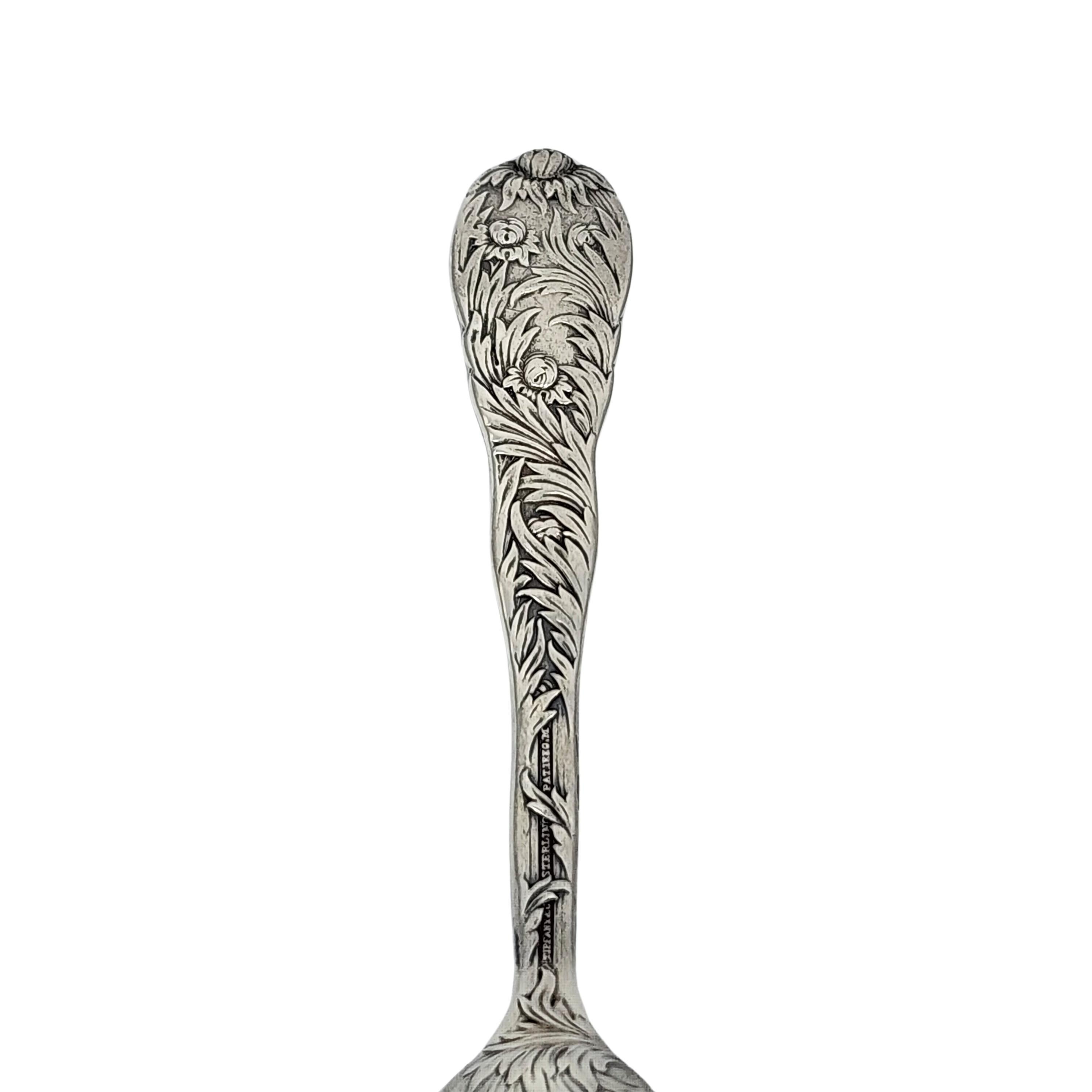 Tiffany & Co Chrysanthemum Sterling Silver Teaspoon w/mono 5 3/4