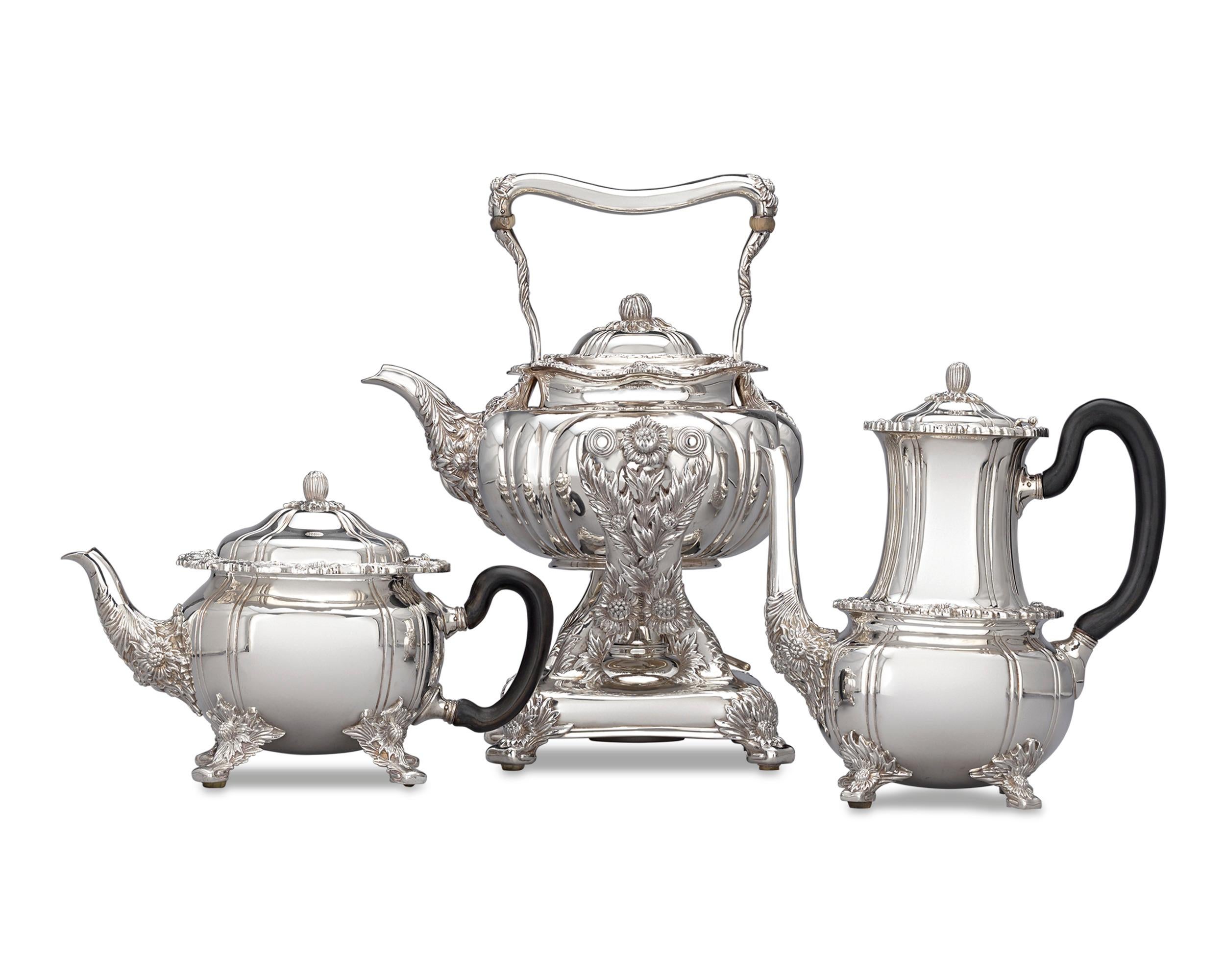 tiffany chrysanthemum tea set