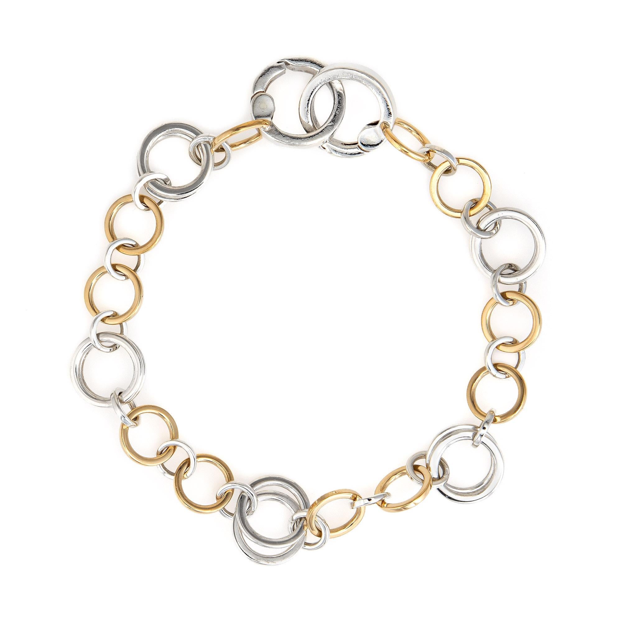 tiffany round link bracelet
