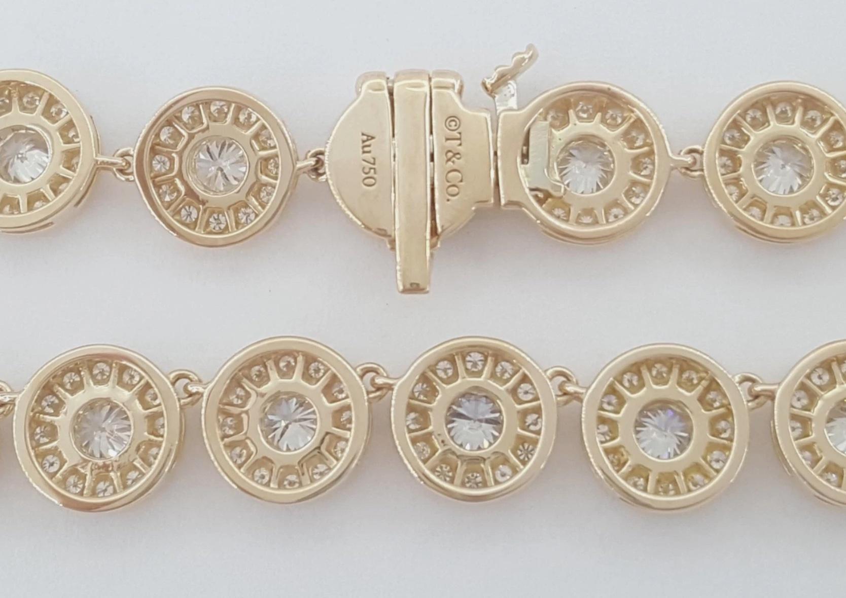 Tiffany & Co. Circlet 18 Karat Rose Gold and Diamond Necklace en venta 1