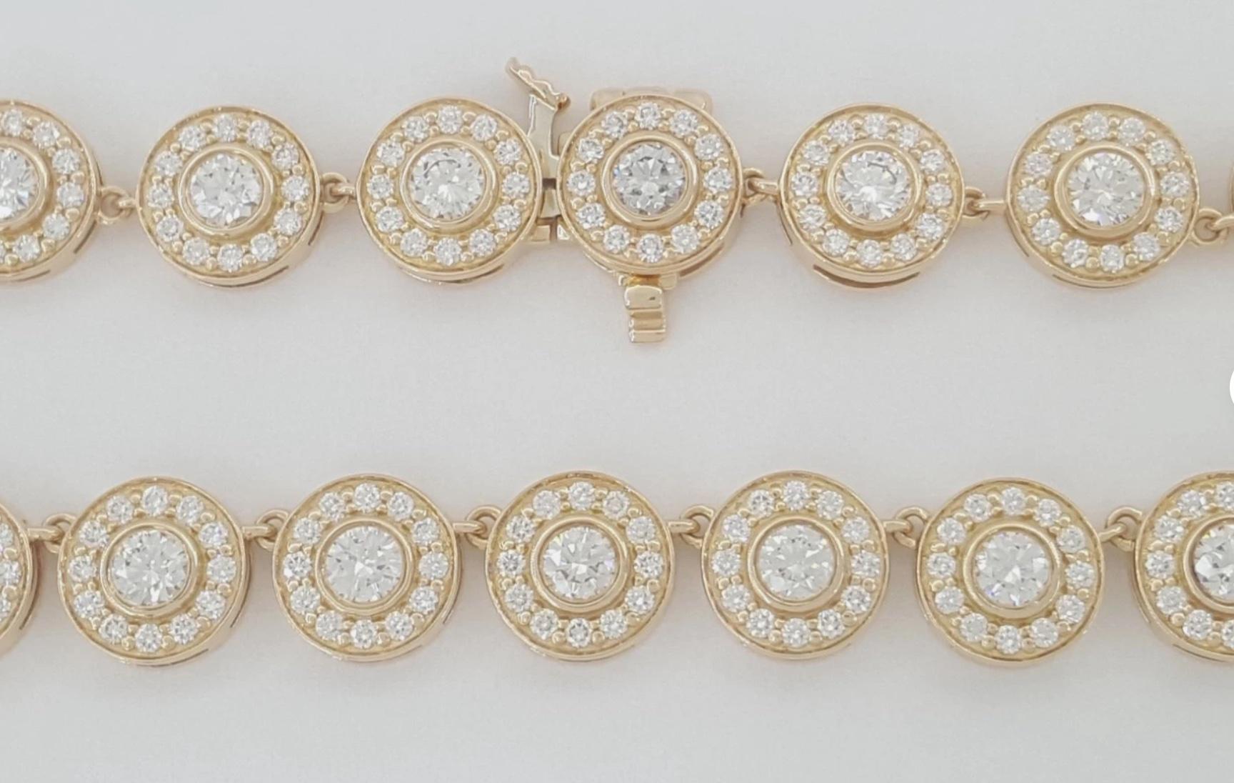 Tiffany & Co. Circlet 18 Karat Rose Gold and Diamond Necklace en venta 2