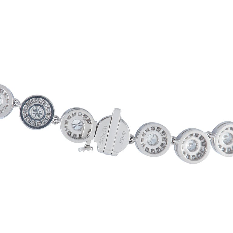 Women's Tiffany & Co Circlet 40 Inches Platinum Round Diamond Necklace 