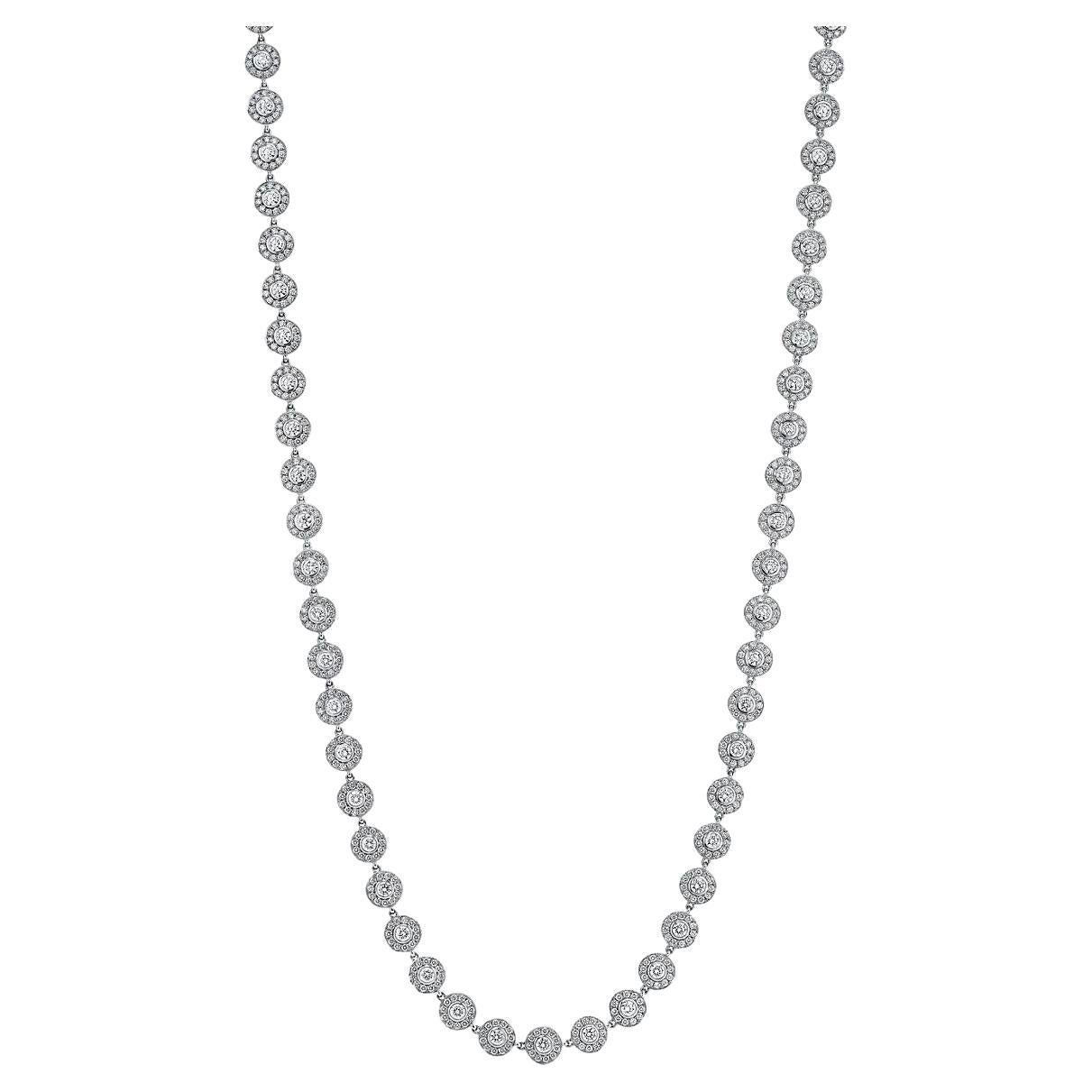 Tiffany & Co Circlet 40 Inches Platinum Round Diamond Necklace