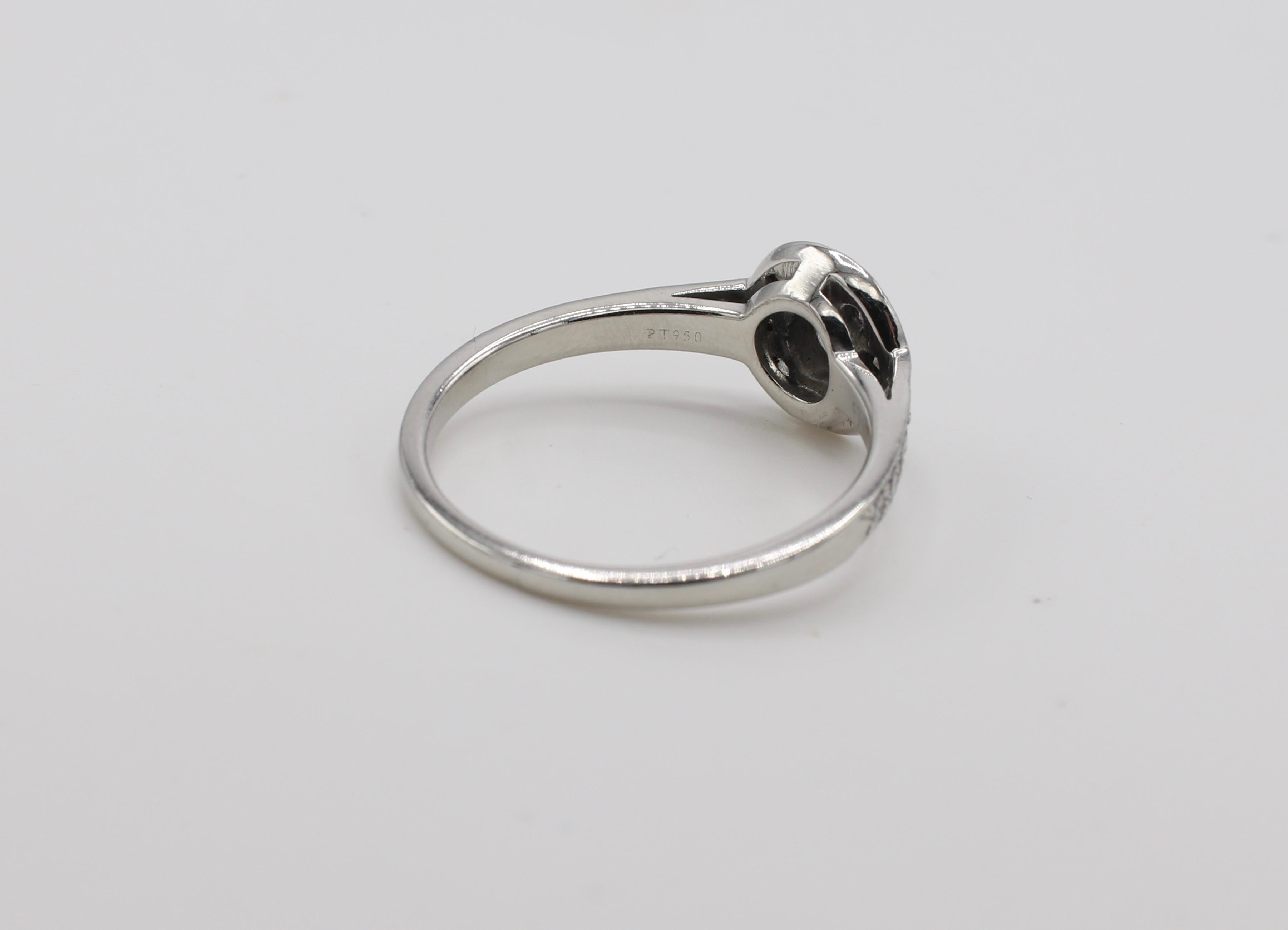 Modern Tiffany & Co. Circlet Collection Platinum Diamond Engagement Ring