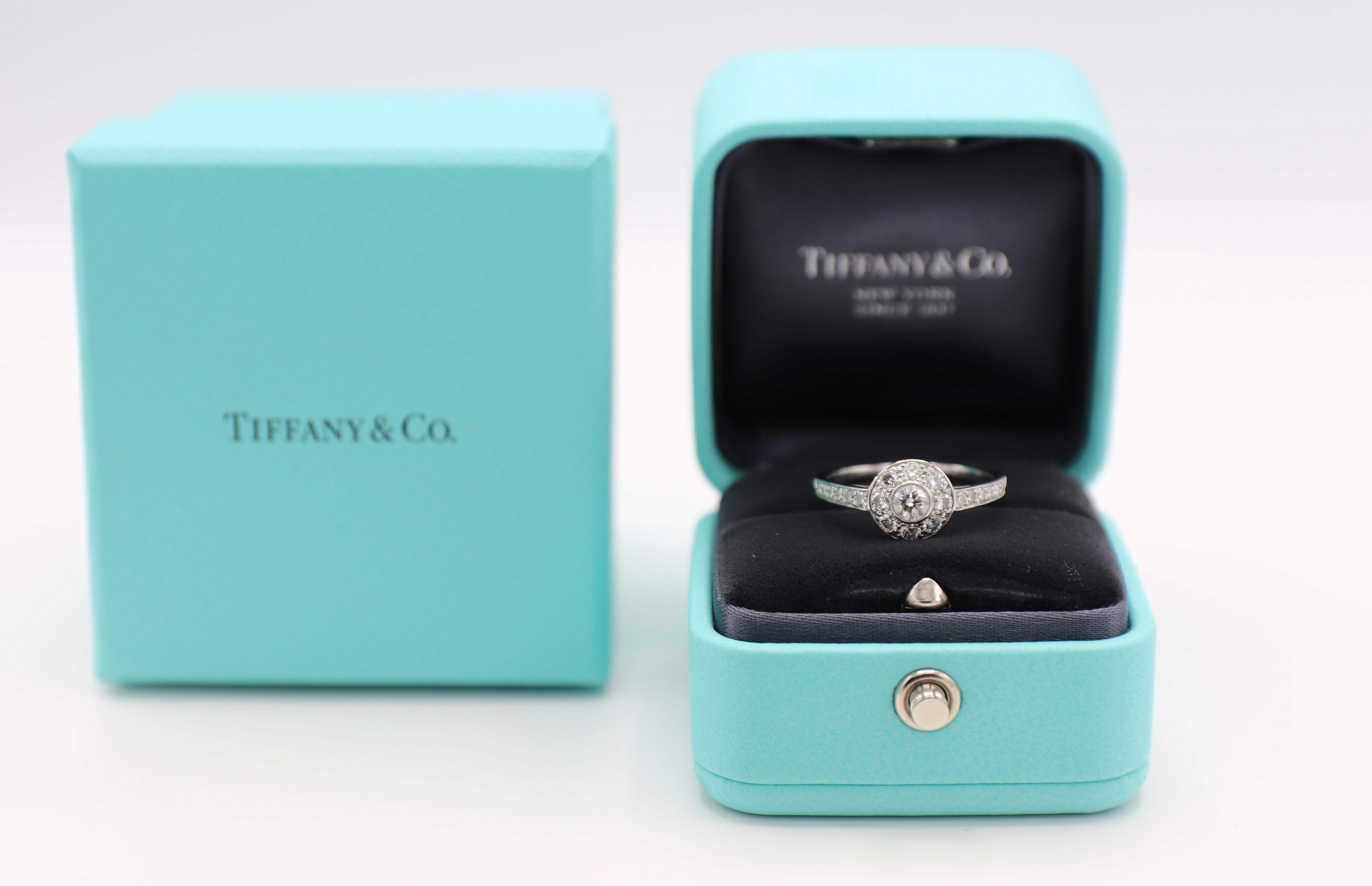 Tiffany & Co. Circlet Collection Platinum Diamond Engagement Ring 1