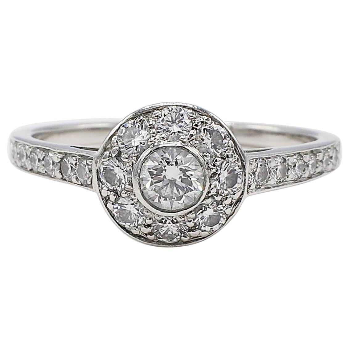 Tiffany & Co. Circlet Collection Platinum Diamond Engagement Ring