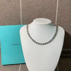 Tiffany & Co. CIRCLET Collection Platinum Necklace with Round Diamond