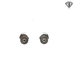 Tiffany & Co. Circlet Diamond Stud Earrings in Platinum PT950 — 26 Diamond Pavé