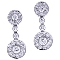 Tiffany & Co. Circlet Drop Diamond Earrings