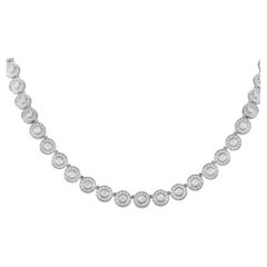 Tiffany & Co. Circlet Platinum 6.44 Ct Diamond Necklace
