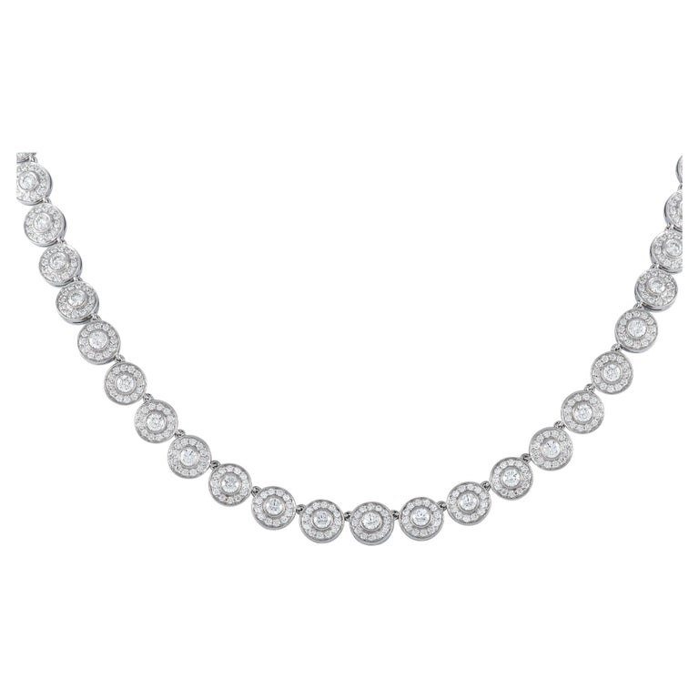 Tiffany Circlet Platinum Ct Diamond Necklace
