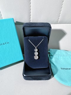 Tiffany & Co. Circlet Platinum Pavé‑Diamond Triple‑Circle Necklace