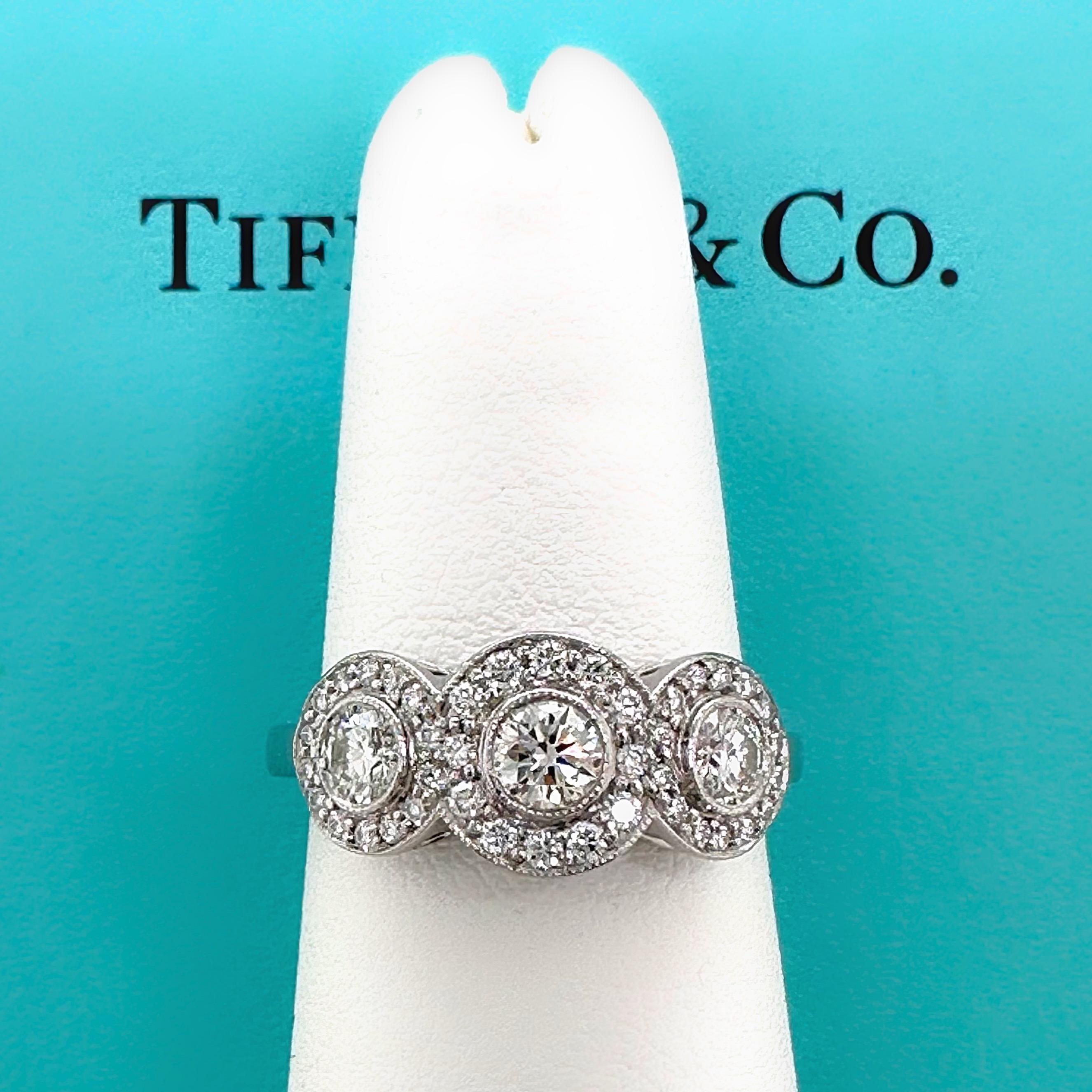 Tiffany & Co. Circlet Ring of Diamonds in Platinum 5