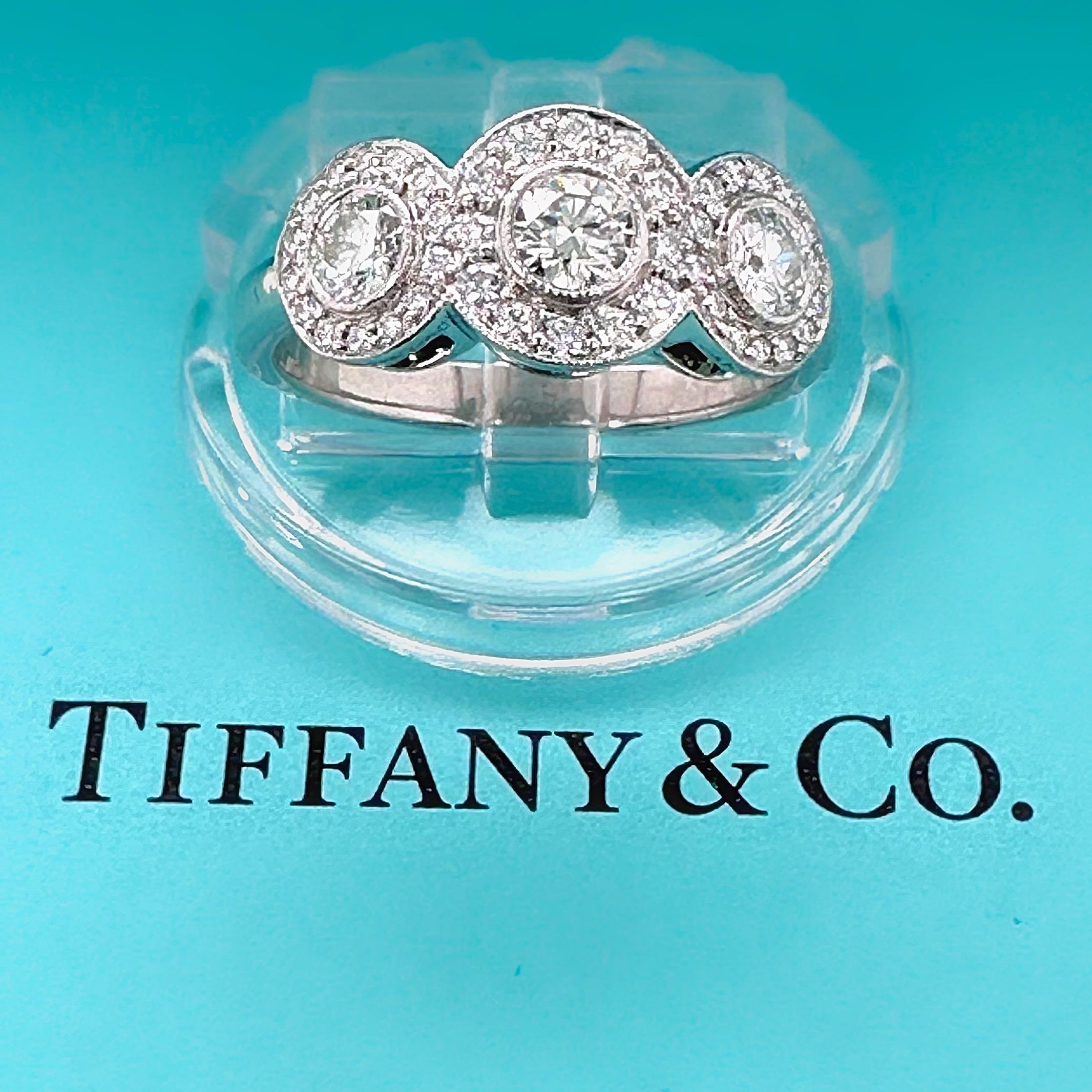 Tiffany & Co. Circlet Ring of Diamonds in Platinum 6