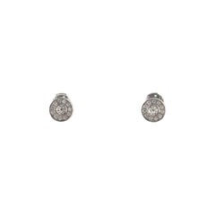 Tiffany & Co. Circlet Stud Earrings Platinum and Diamonds .53CT