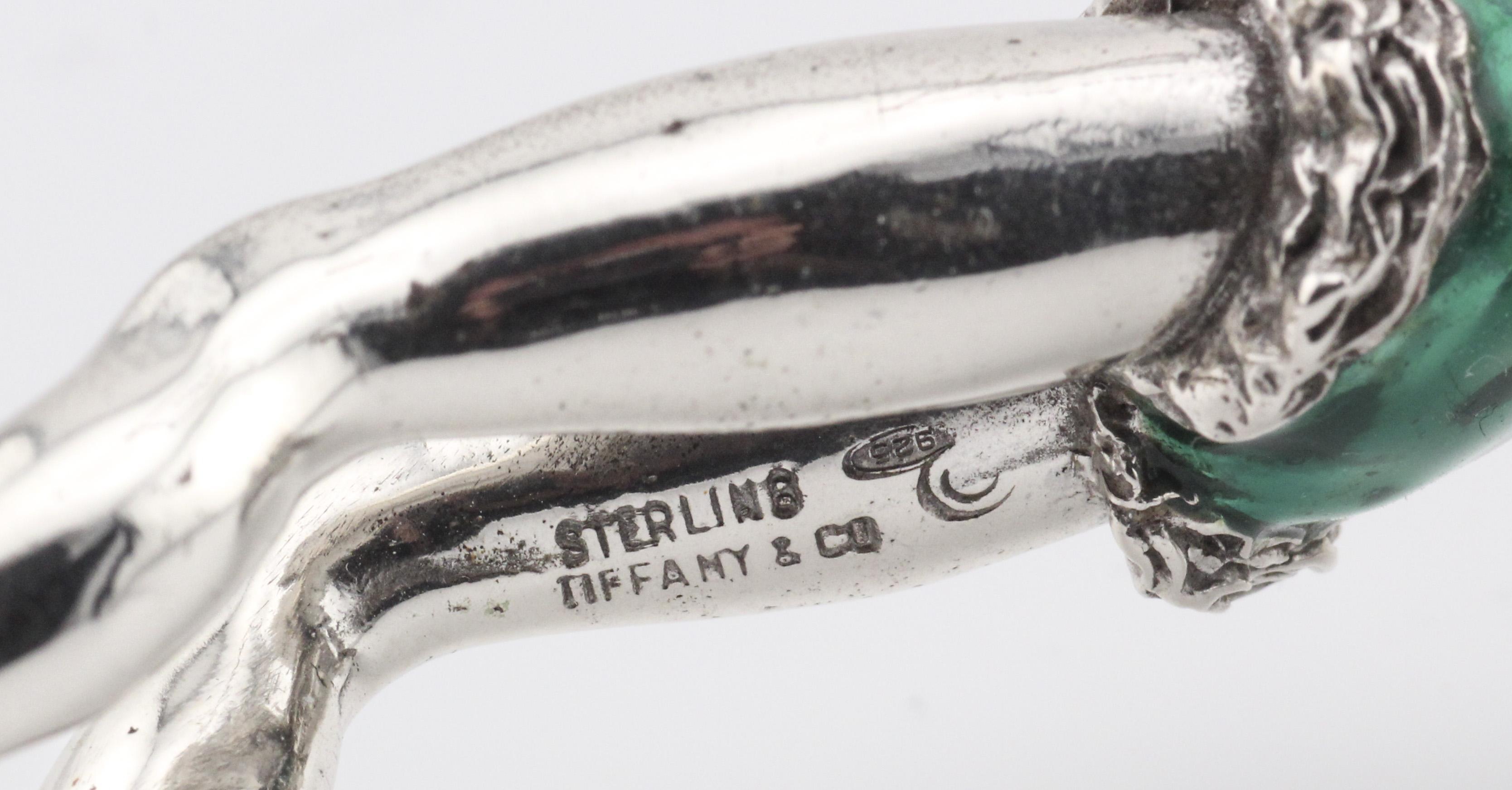 Tiffany & Co. Circus Sterling Silber Emaille Trapez Akrobaten im Angebot 1