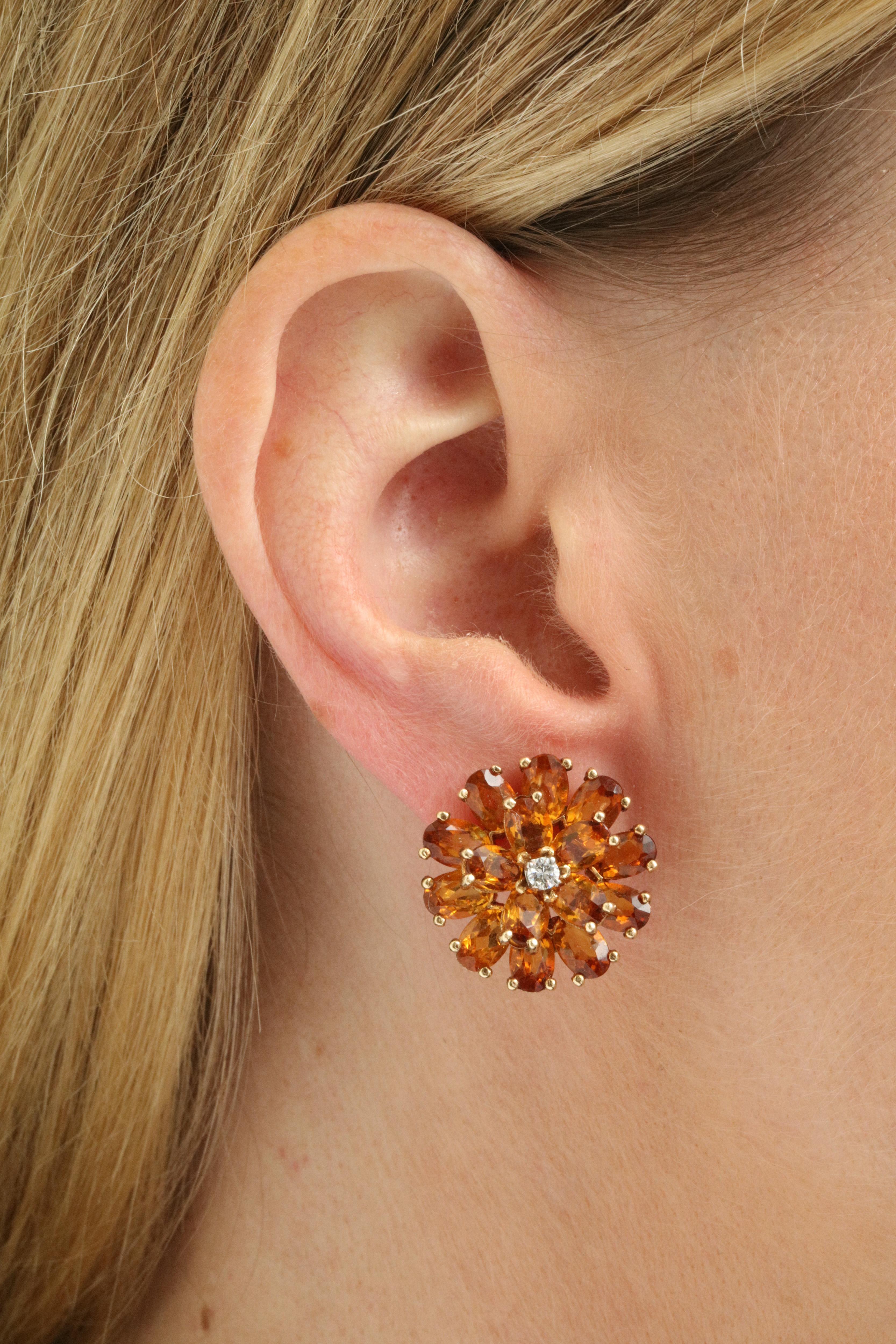 Tiffany & Co. Citrine and Diamond Earrings 3
