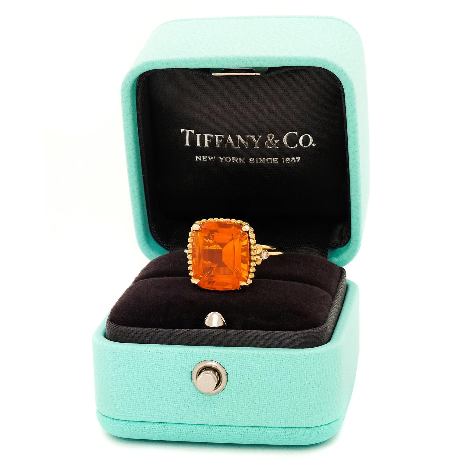 Tiffany & Co. Citrine and Diamond Ring 3
