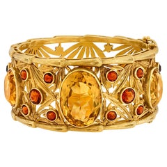 Tiffany & Co. Citrine Bamboo Cuff Bracelet, 60 Carats
