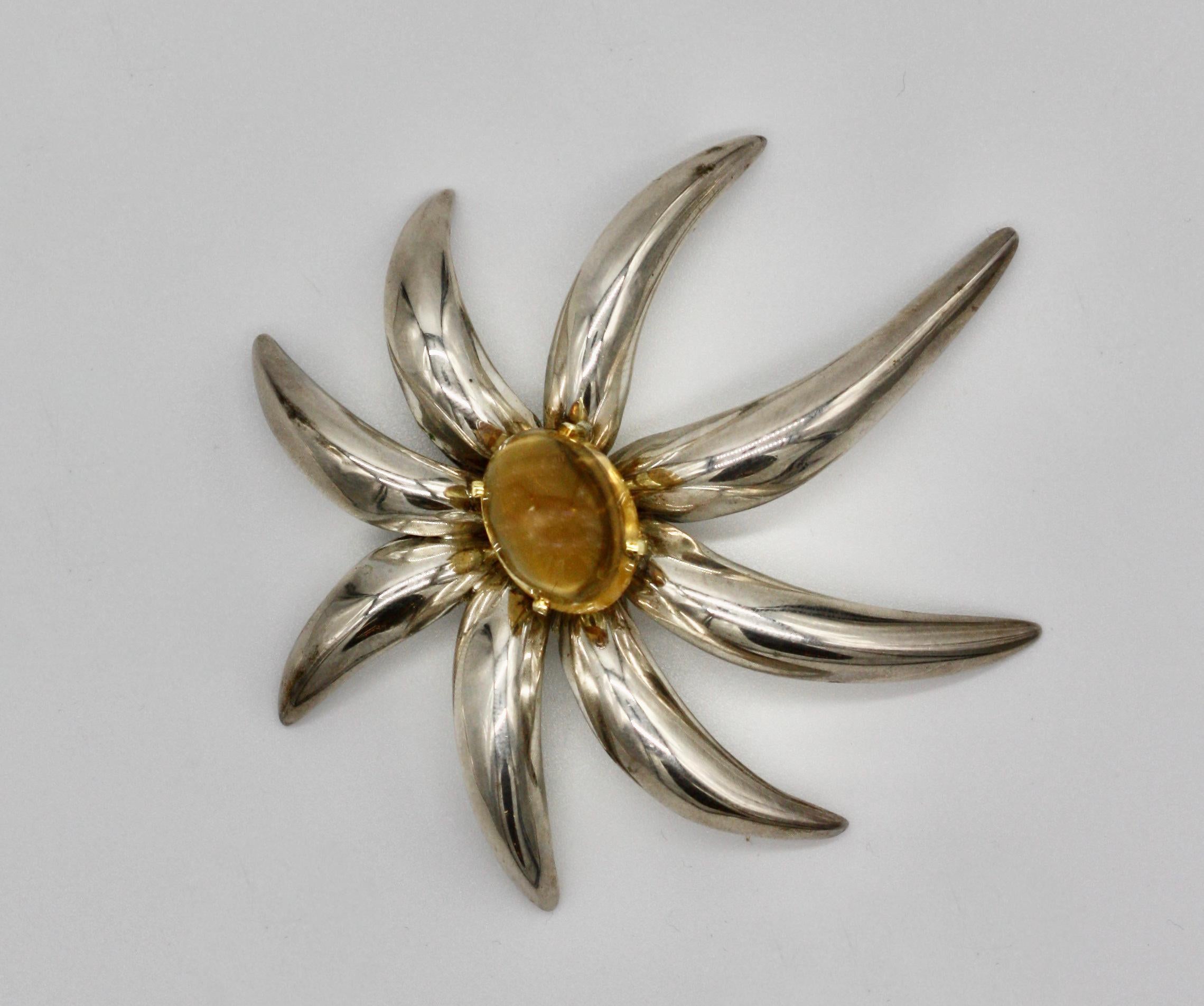 Tiffany & Co. Citrine 'Fireworks' Brooch For Sale 1