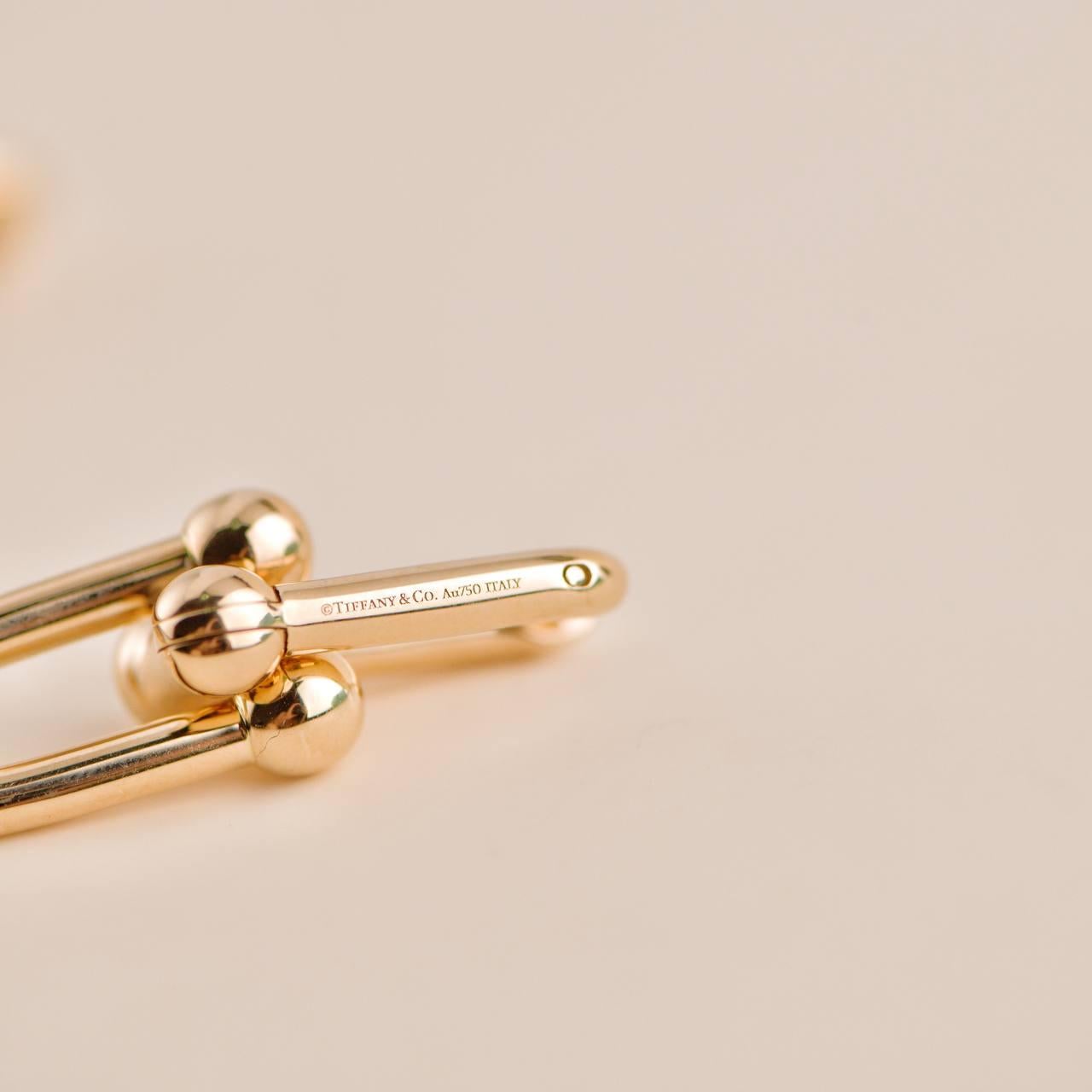 Tiffany & Co. City HardWear 18K Rose Gold Earrings For Sale 1