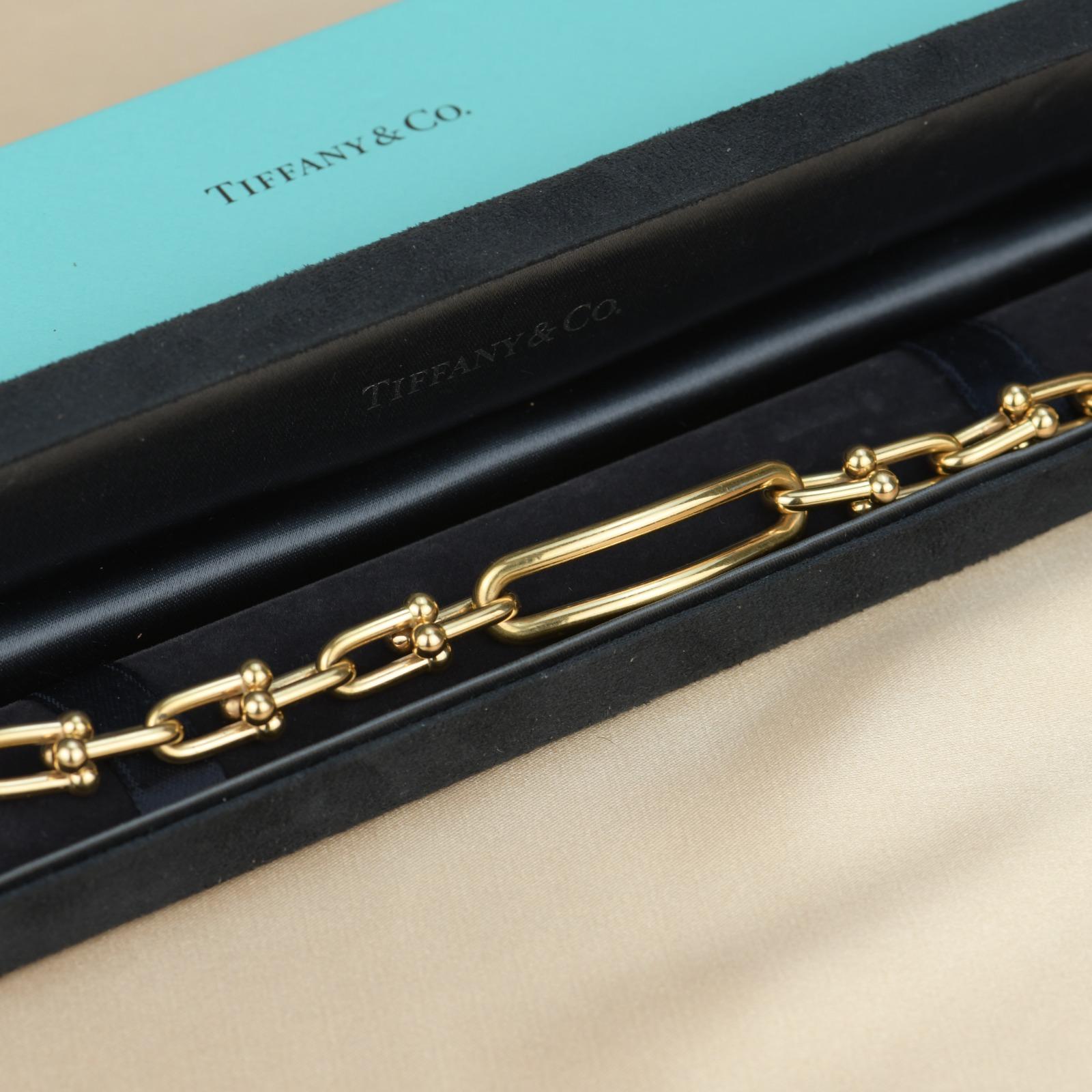 Tiffany & Co. City Hartwaren-Gliederarmband aus 18 Karat Gold Damen