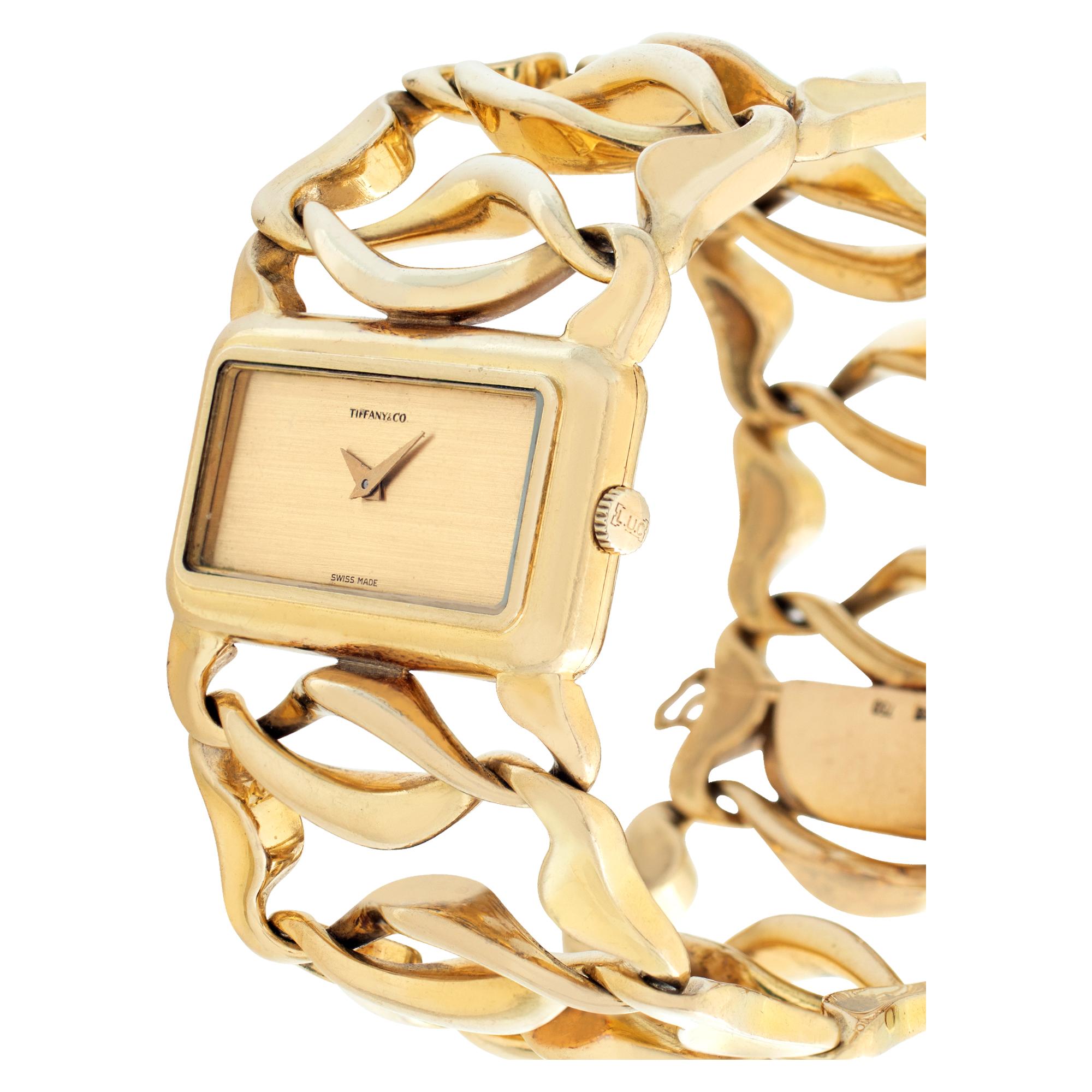 Tiffany & Co. Classic 18k Manual Watch In Excellent Condition For Sale In Surfside, FL