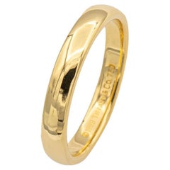 Vintage Tiffany & Co. Classic 18K Yellow Gold Wedding Band Ring