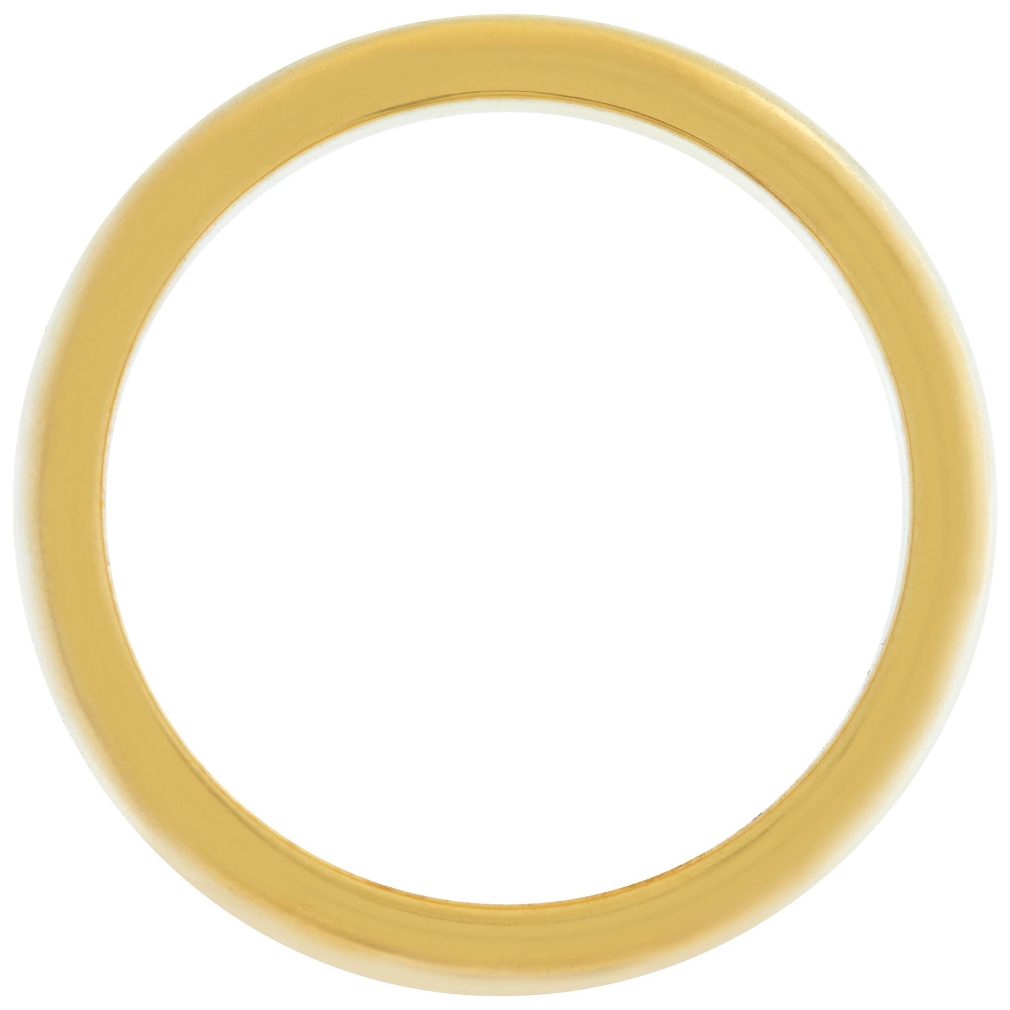 Women's or Men's Tiffany & Co. Classic 18k Yellow Gold Wedding Band in For Sale