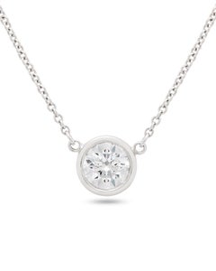 Tiffany & Co classic diamond solitaire pendant 0.60ct