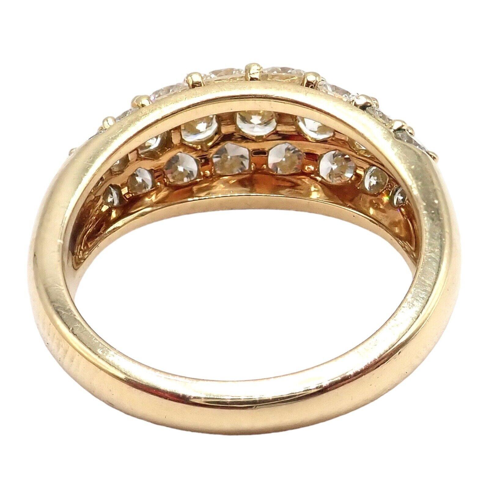 Tiffany & Co Classic Diamond Yellow Gold Band Ring 5