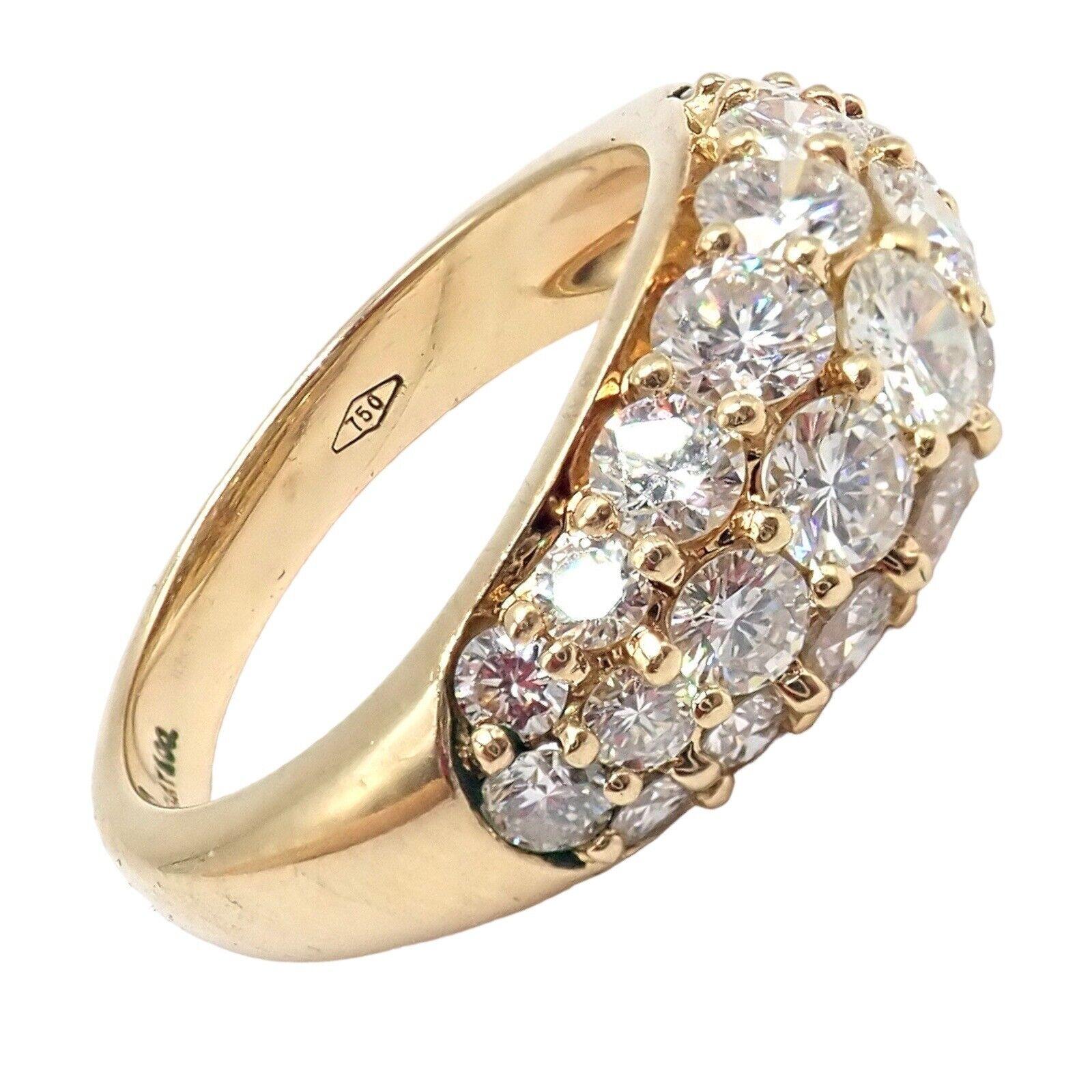 Tiffany & Co Classic Diamond Yellow Gold Band Ring 6