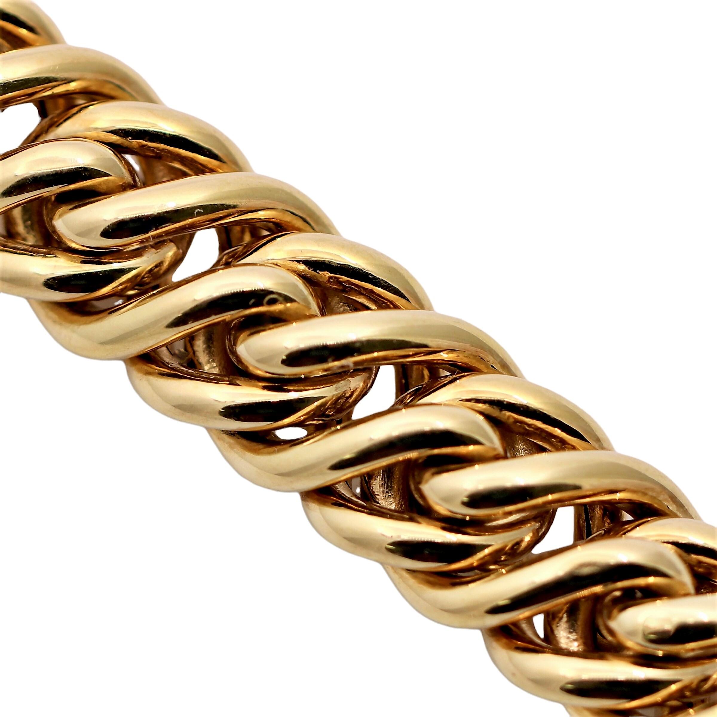 Tiffany & Co. Collier italien classique tressé en or jaune 18K Pour femmes en vente