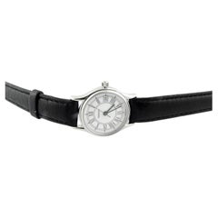 Vintage Tiffany & Co. Classic Ladies Round Roman Dial Watch Quartz Stainless