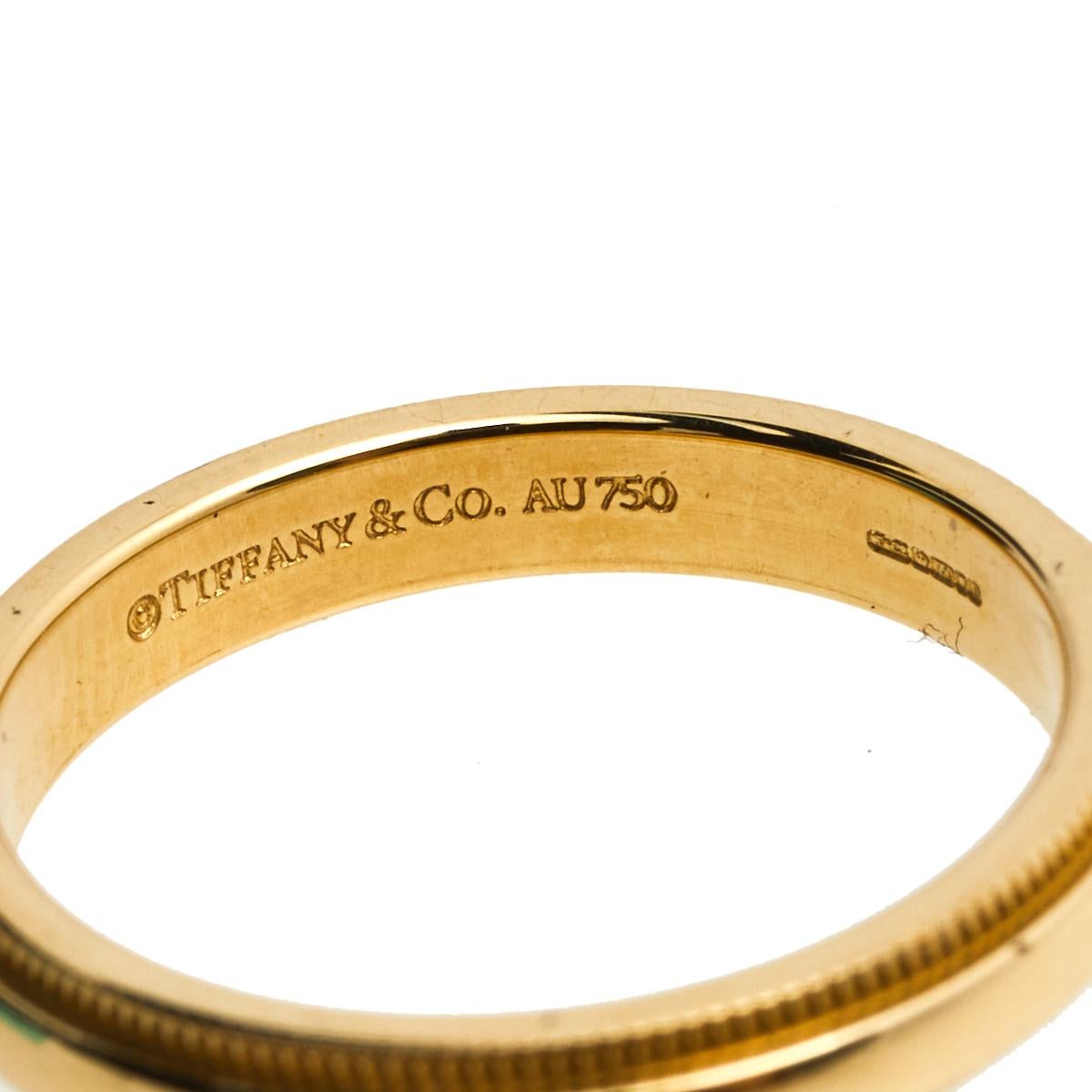 tiffany milgrain ring gold