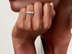 Tiffany & Co. Classic Milgrain Wedding Band Ring in Platinum