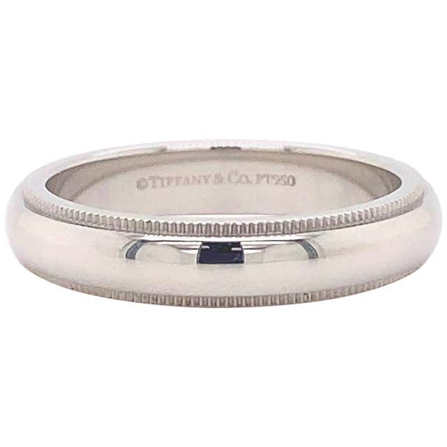 Tiffany and Co. Notes Milgrain Platinum Band Ring For Sale at 1stDibs ...