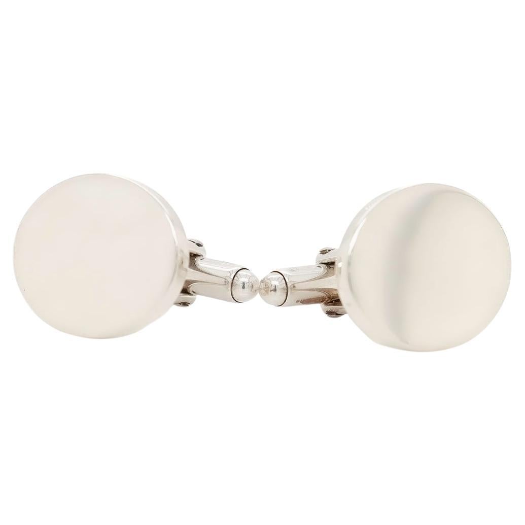 Tiffany & Co. Classic Oval Sterling Silver Cufflinks For Sale