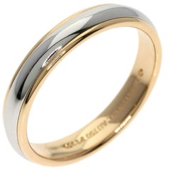 TIFFANY & Co. Classic Platinum 18K Rose Gold 4mm Lucida Wedding Band Ring 9