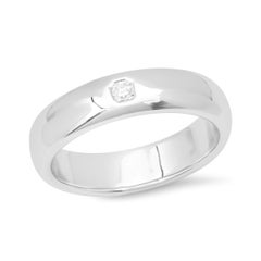 TIFFANY & Co. Classic Platinum Lucida Diamond 6mm Wedding Band Ring 11