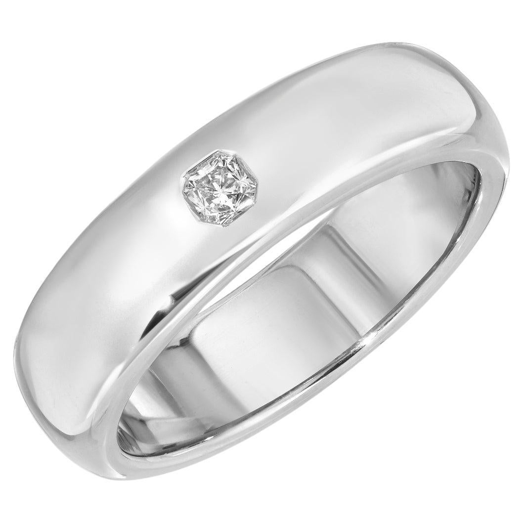 TIFFANY
Co. Anello nuziale classico in platino con diamante lucida da 6 mm 9