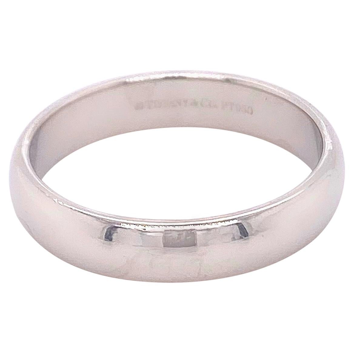 Tiffany and Co. Platinum Wedding Band Ring Knife Edge 2 at 1stDibs