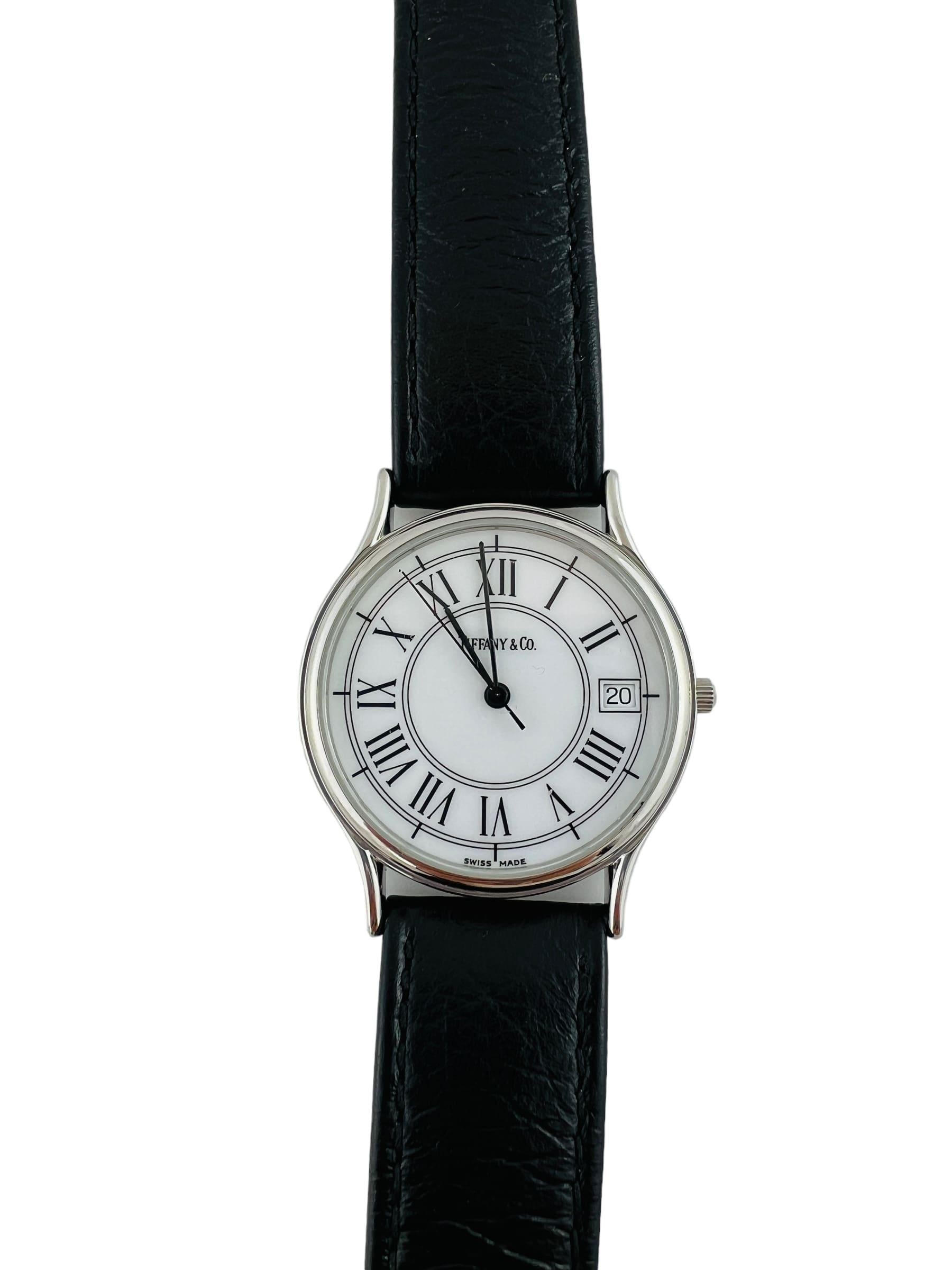Tiffany & Co. Classic Watch White Roman Dial Quartz with Box 7
